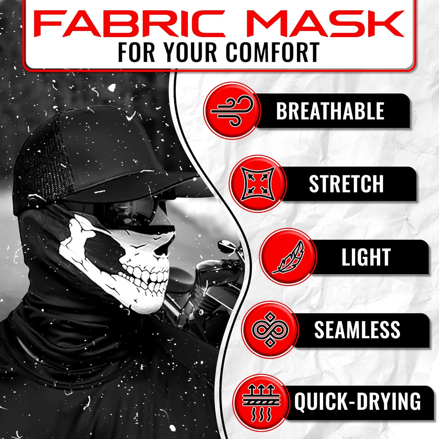 Skeleton Mask Christmas Skull  - огляд і ціна Respirator Half Face