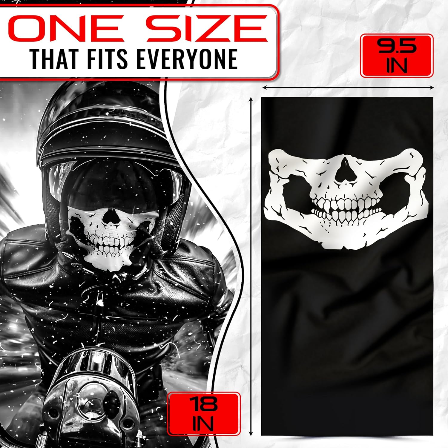 Skeleton Mask Christmas Skull  - огляд і ціна Respirator Half Face
