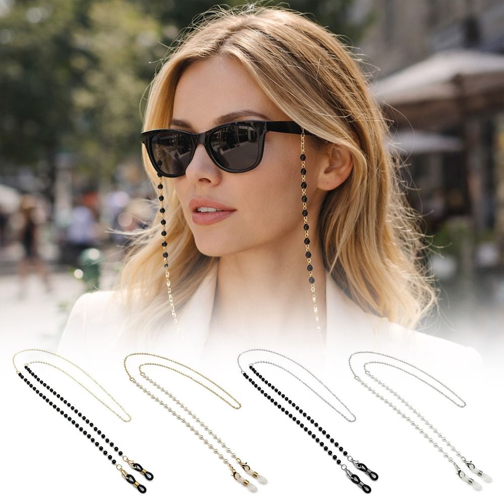 Fashion Flower Beads Eyeglass  - огляд і ціна Mask Chain Holder