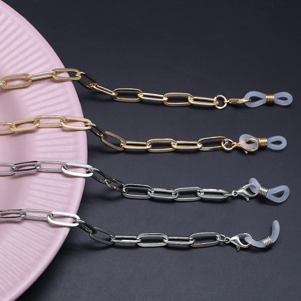 Metal Gold Paperclip Link Eyeg - огляд і ціна Mask Chain Holder